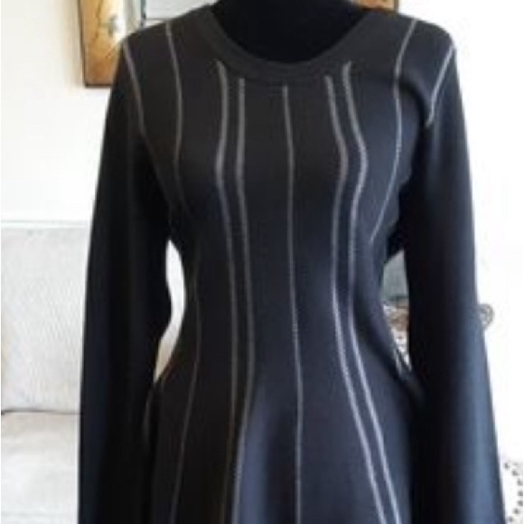 Like new Cloud Chaser black with grey sweater dress - Picture 16 of 16